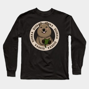 Cute Australian Quokka Long Sleeve T-Shirt